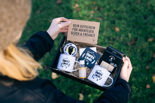Gutscheinbox inkl. Outdoor-Gadgets